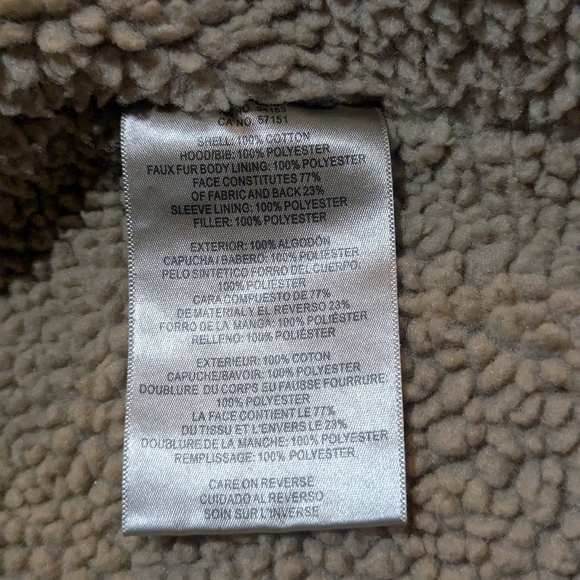 Levi’s Jacket Sherpa Lined Quilted Fleece Hood Trucker Durable Canvas Medium - Picture 6 of 9